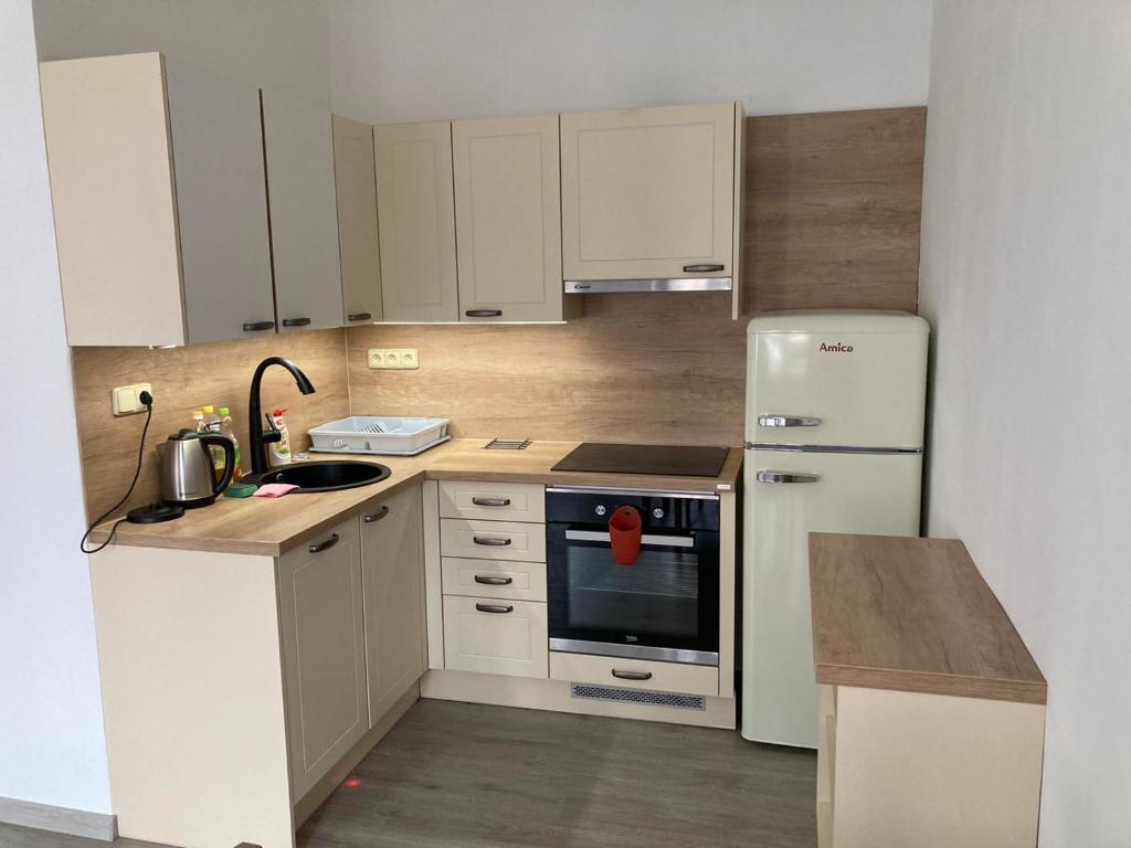 Kuchnia lub aneks kuchenny w obiekcie Apartmán Jasmína v Jeseníkách