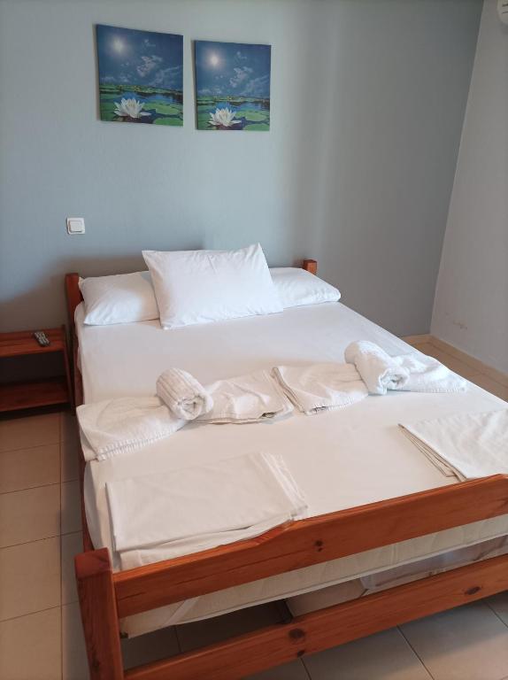 Postel nebo postele na pokoji v ubytování Villa Fallias