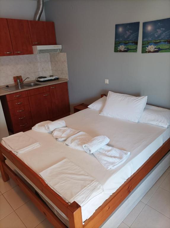 Postel nebo postele na pokoji v ubytování Villa Fallias