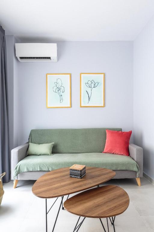 Posezení v ubytování Art Central Suites