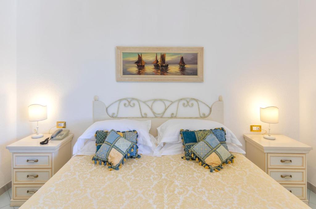 Cama o camas de una habitación en Hotel Grazia alla Scannella