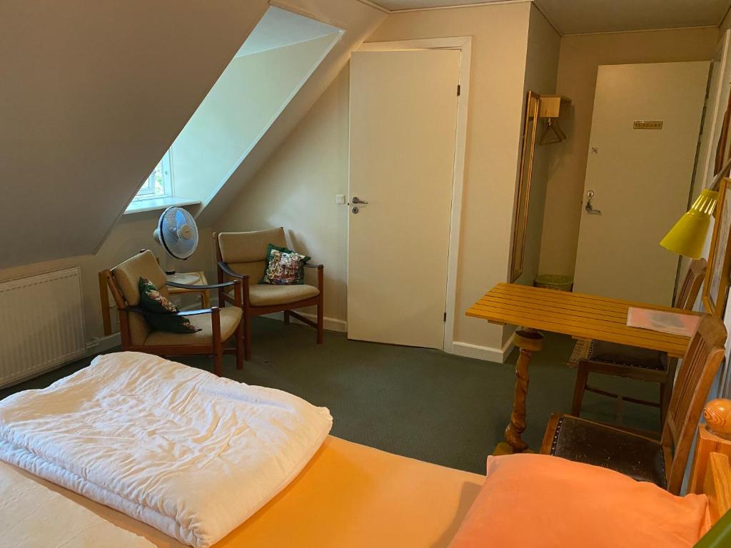 Postel nebo postele na pokoji v ubytování Myrehøj Bed & Breakfast