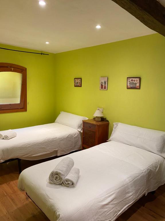 Cama o camas de una habitación en La Polaina