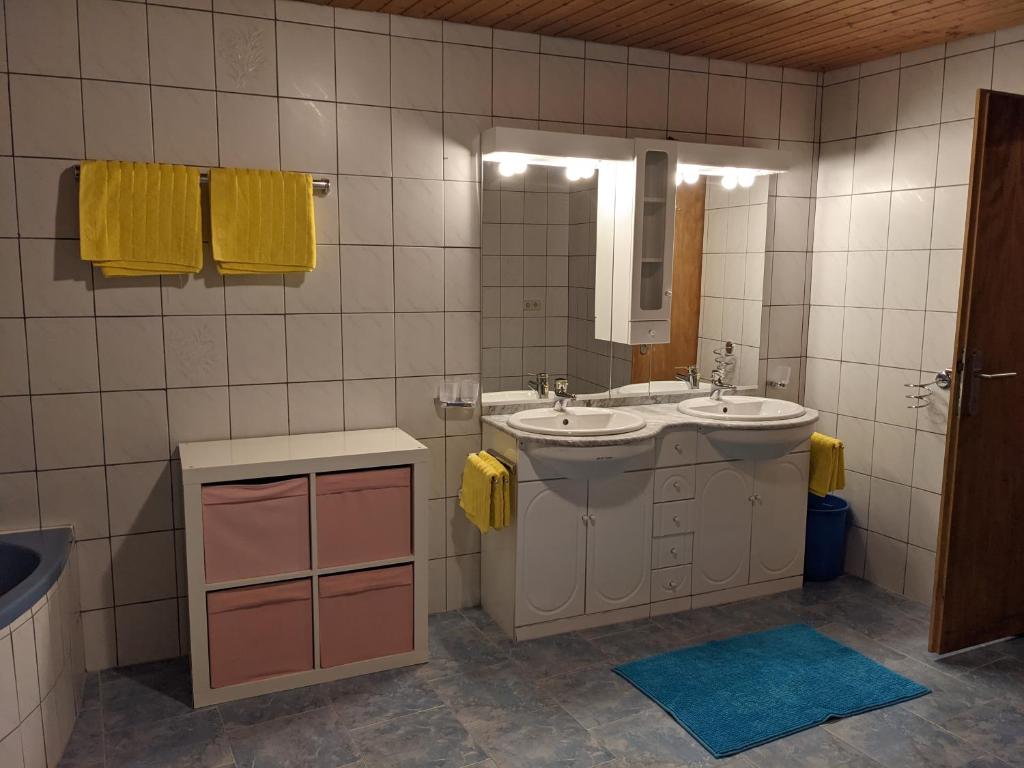 Koupelna v ubytování Jedlerhof