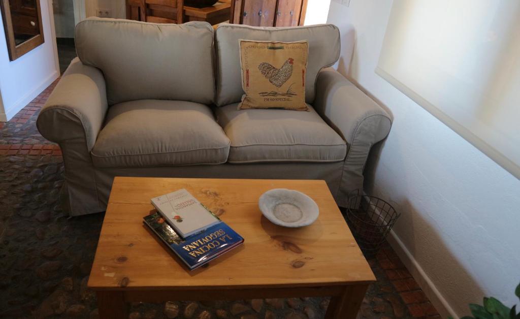 Posezení v ubytování Vivienda uso Turístico Buscando Lino Sotosalbos