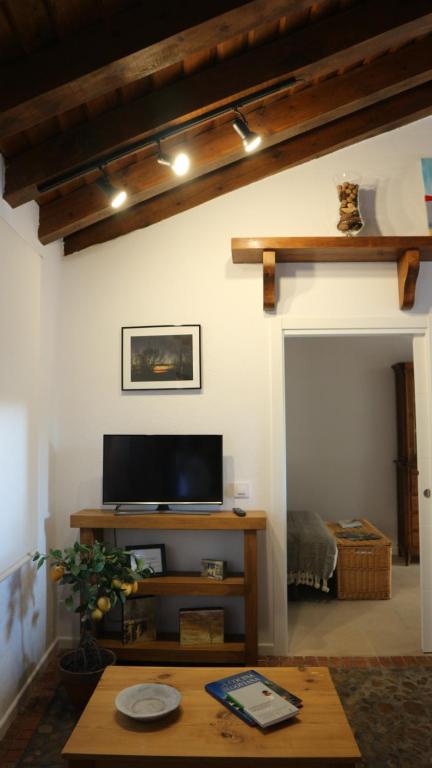 TV a/nebo společenská místnost v ubytování Vivienda uso Turístico Buscando Lino Sotosalbos