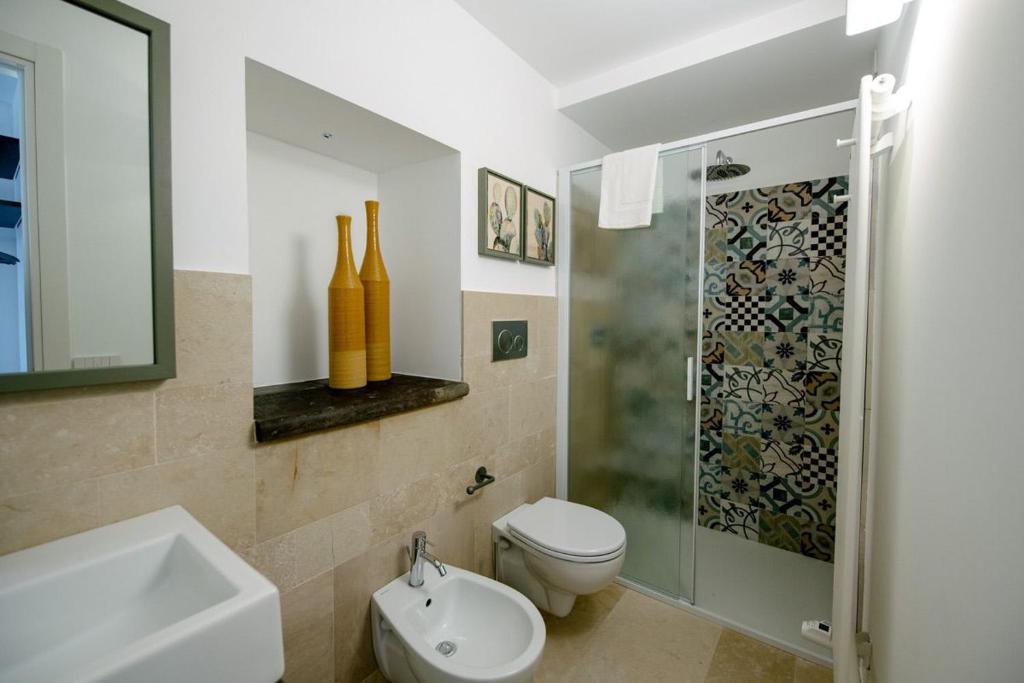 Koupelna v ubytování IBLA ROOMS
