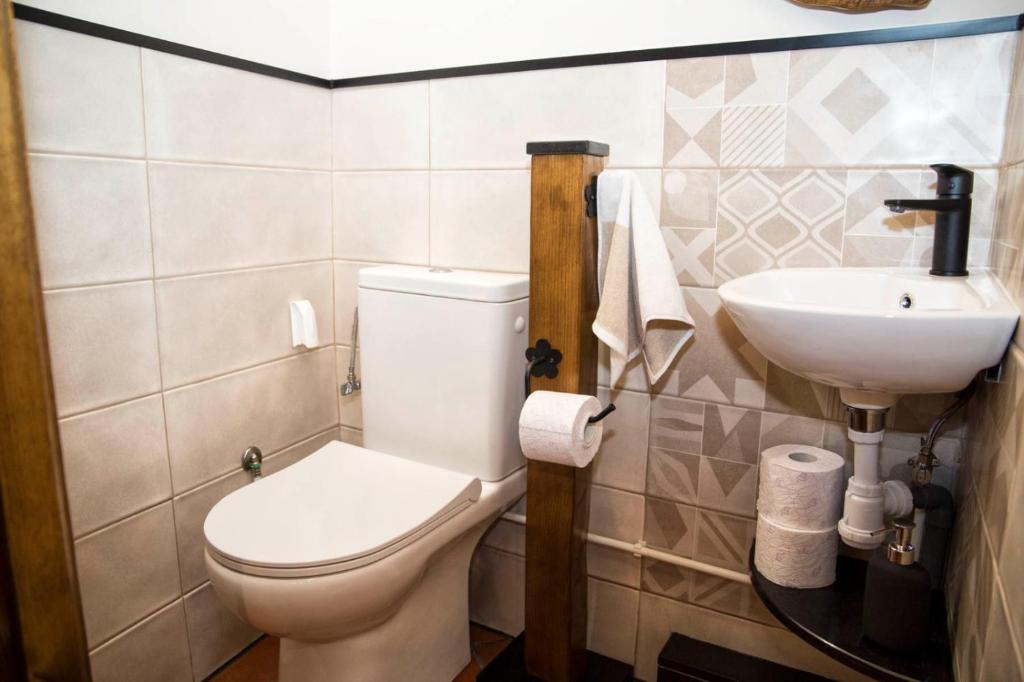 Koupelna v ubytování CASA PITAXAN
