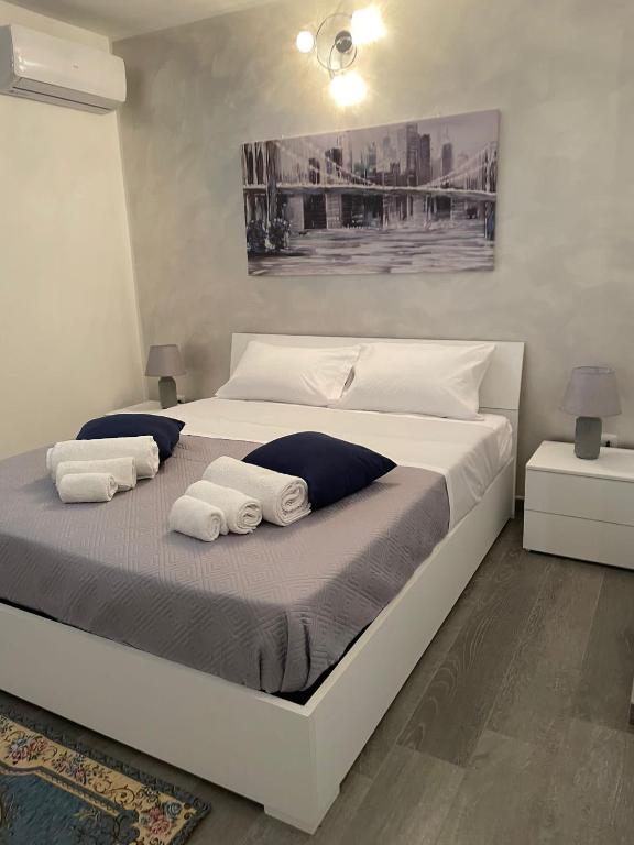 Postel nebo postele na pokoji v ubytování B&b armonia