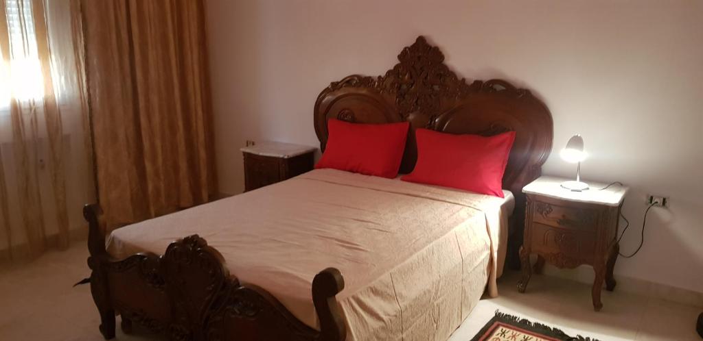 Postel nebo postele na pokoji v ubytování Résidence Salhi