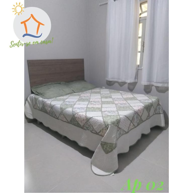 Cama ou camas em um quarto em Ap BK Privativo Brisamar, 10min da Praia de Itaparica - Sentir-se em Casa