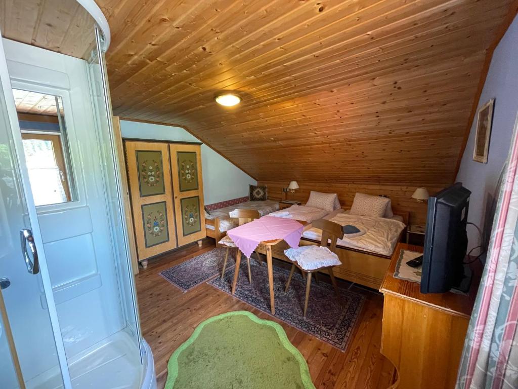 TV a/nebo společenská místnost v ubytování Haus Schwarzenbach