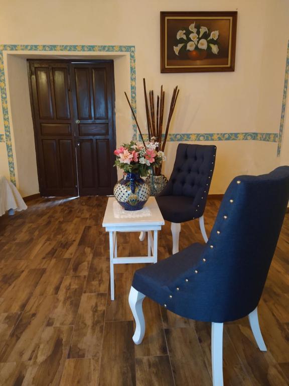 Posezení v ubytování Hotel Spa Hacienda Real la Nogalera