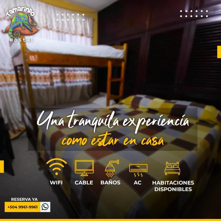 Postel nebo postele na pokoji v ubytování Tamarindo Hostel