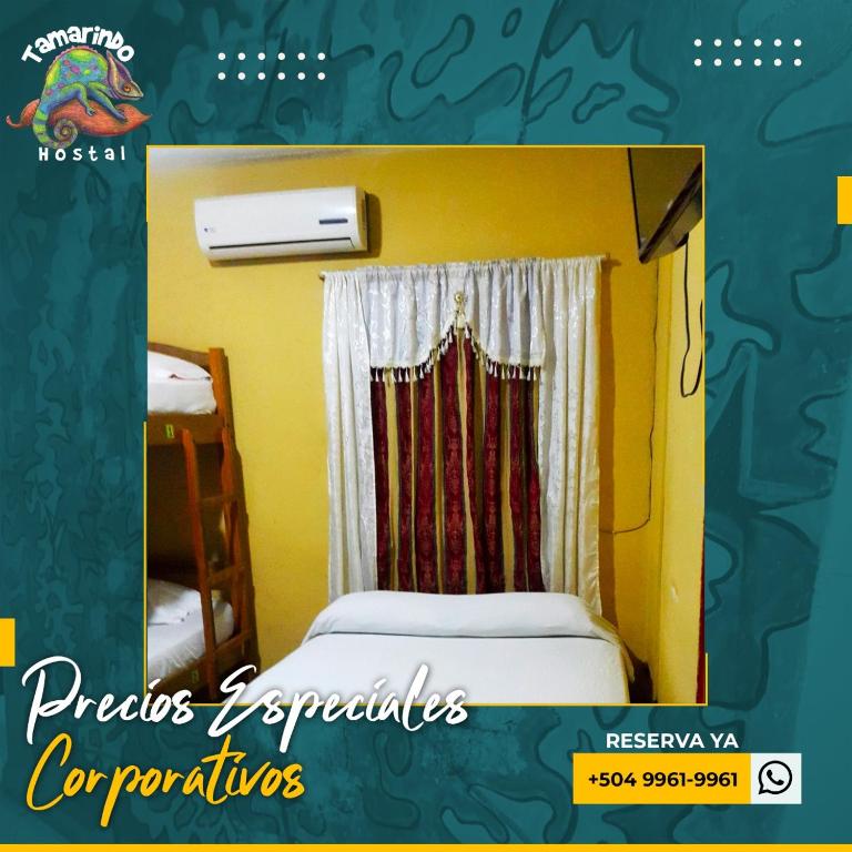 Postel nebo postele na pokoji v ubytování Tamarindo Hostel
