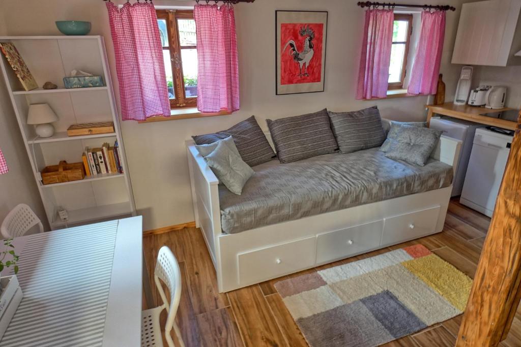 Posezení v ubytování Apartmán u Potoka