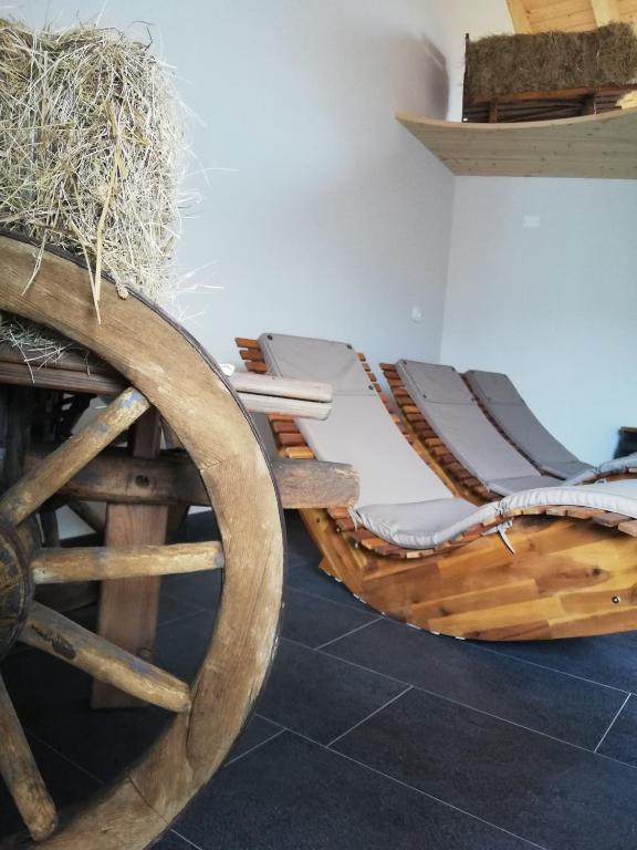 Posezení v ubytování Albergo Neni