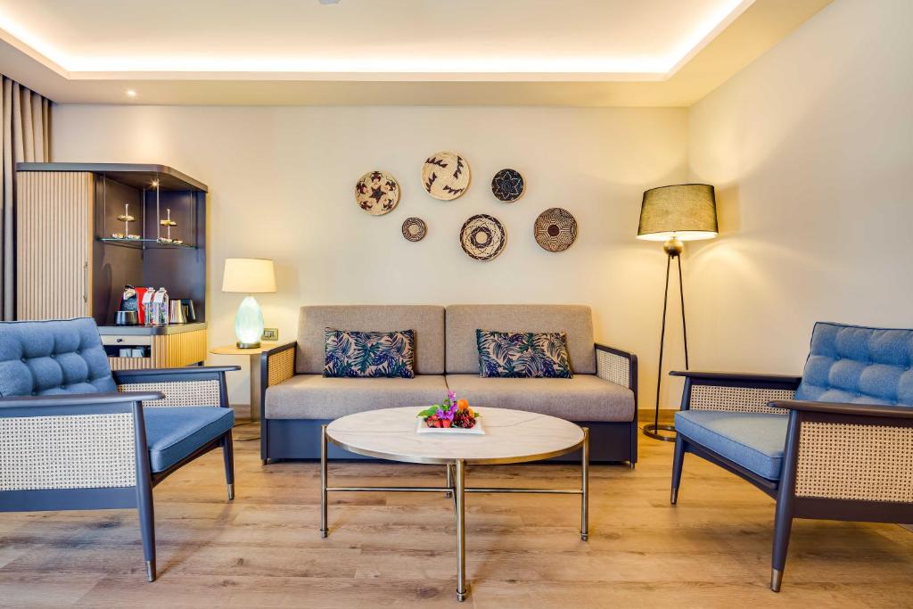 Posezení v ubytování Divan Bodrum Palmira