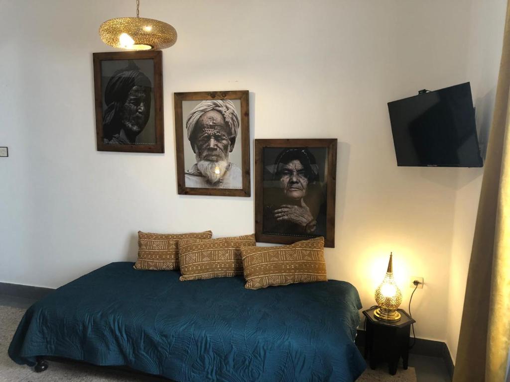 Postel nebo postele na pokoji v ubytování Vent Des Dunes