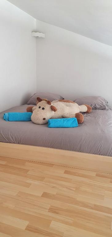 Postel nebo postele na pokoji v ubytování Joshroom