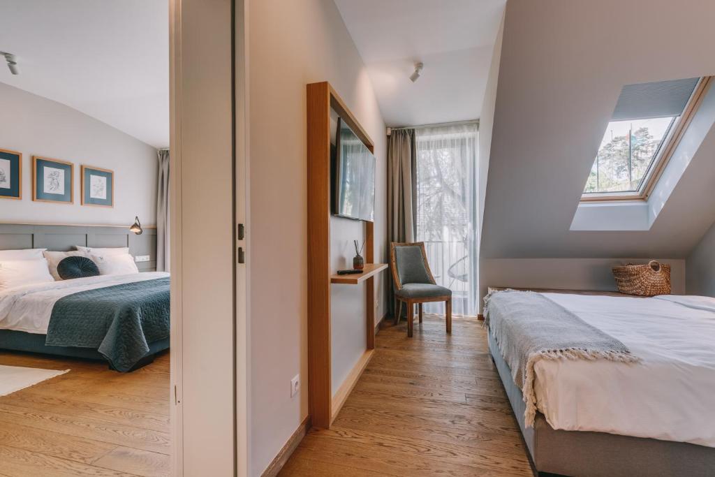 Postel nebo postele na pokoji v ubytování Villa Salve