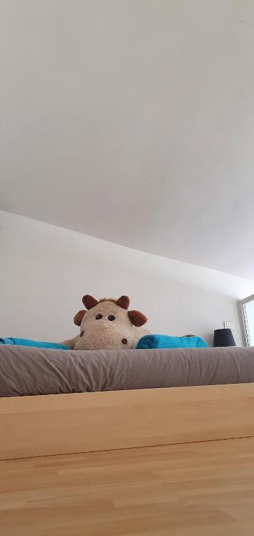 Postel nebo postele na pokoji v ubytování Joshroom