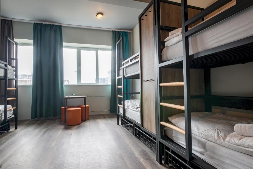 Postel nebo postele na pokoji v ubytování a&o Copenhagen Sydhavn