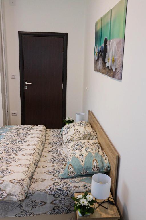 Postel nebo postele na pokoji v ubytování Modesty Zlatar