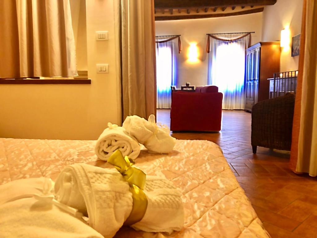 Postel nebo postele na pokoji v ubytování Bed & Breakfast Montepulciano