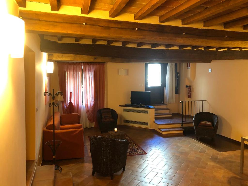 TV a/nebo společenská místnost v ubytování Bed & Breakfast Montepulciano