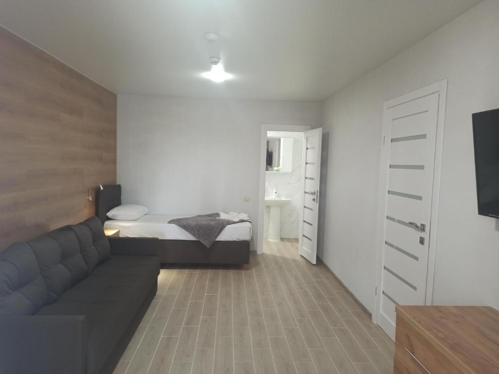TV a/nebo společenská místnost v ubytování Aquapark Koblevo Hotel