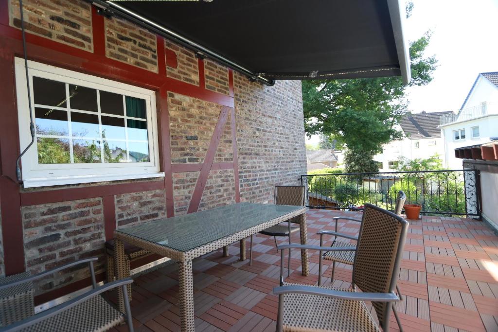 Patio nebo venkovní prostory v ubytování Hotel Garni Lindenmühle