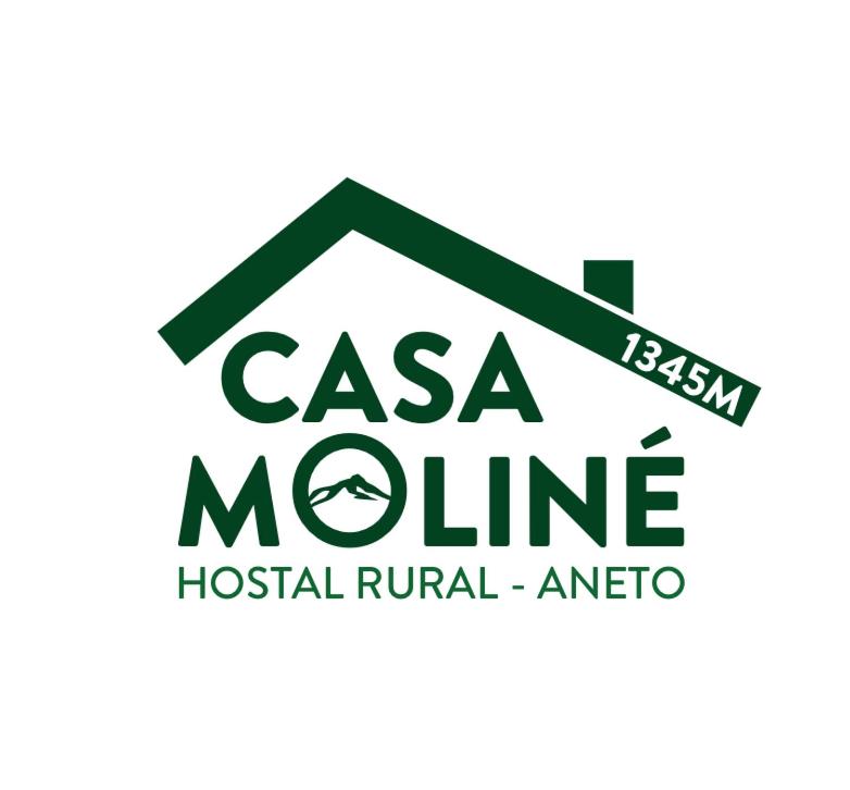 a logo for casa moline hospital rural area at Casa Moline Apartamentos Rurales in Aneto