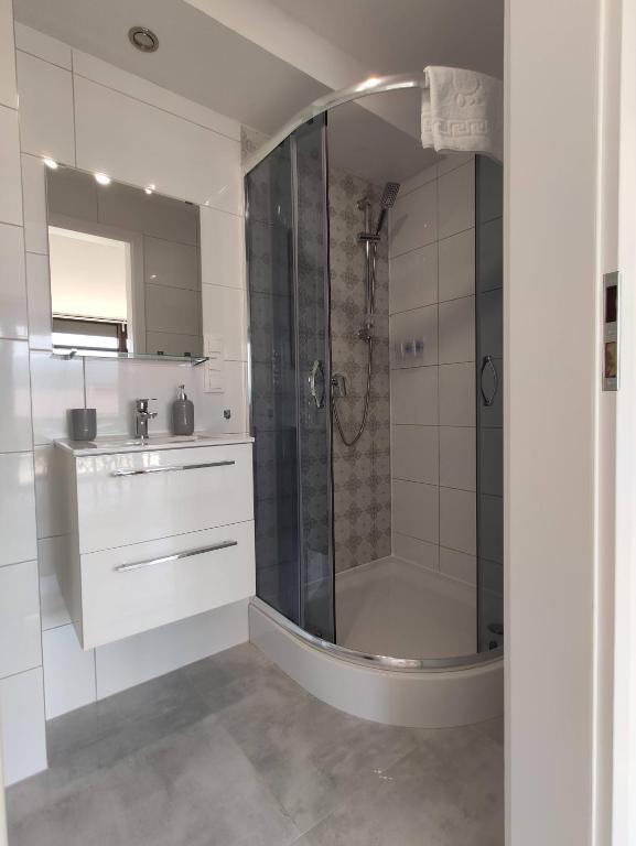 Koupelna v ubytování Apartamenty Monterska