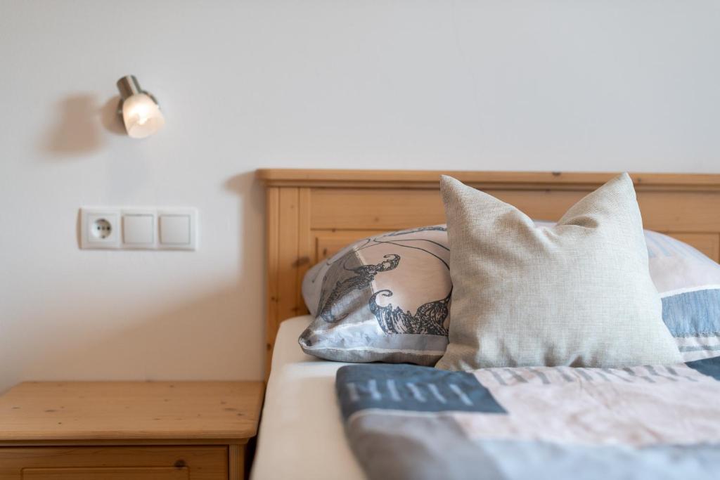 Postel nebo postele na pokoji v ubytování Haus Stolz