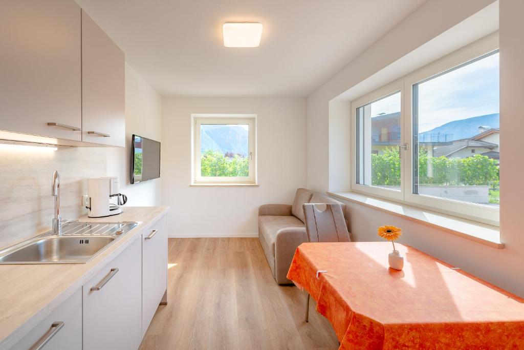 Kuchyň nebo kuchyňský kout v ubytování Haus Stolz