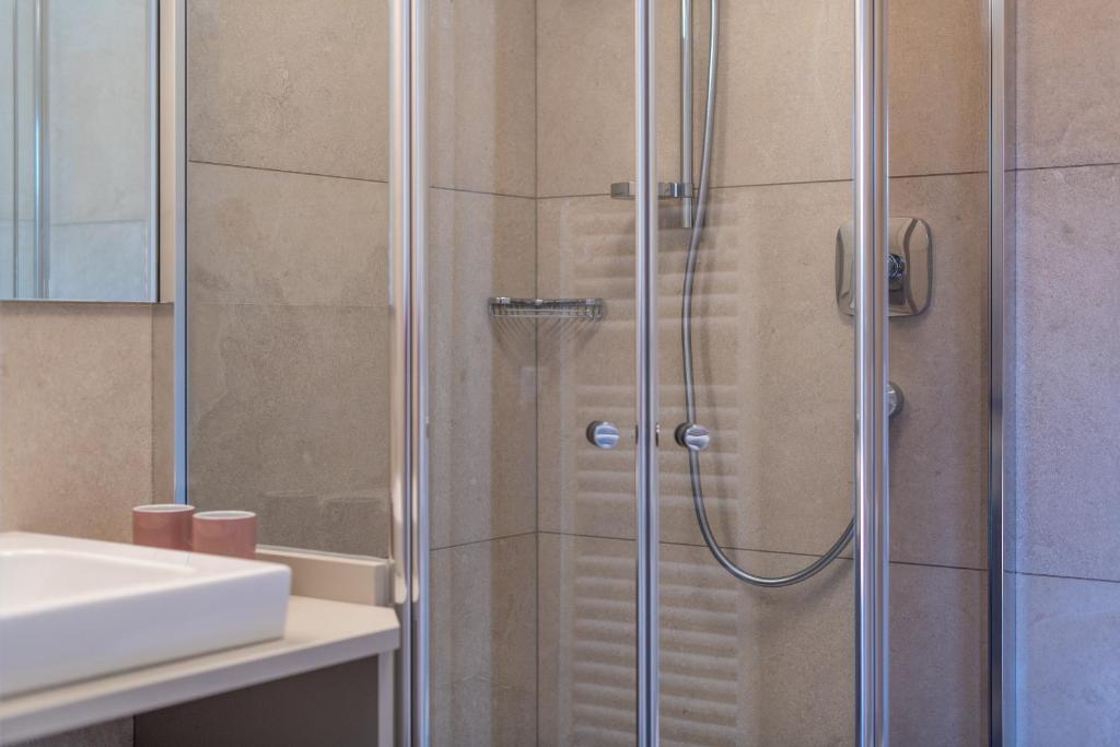 Koupelna v ubytování Haus Stolz