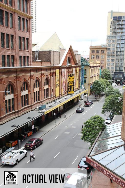 Nespecifikovaný výhled na destinaci Sydney nebo výhled na město při pohledu z hostelu