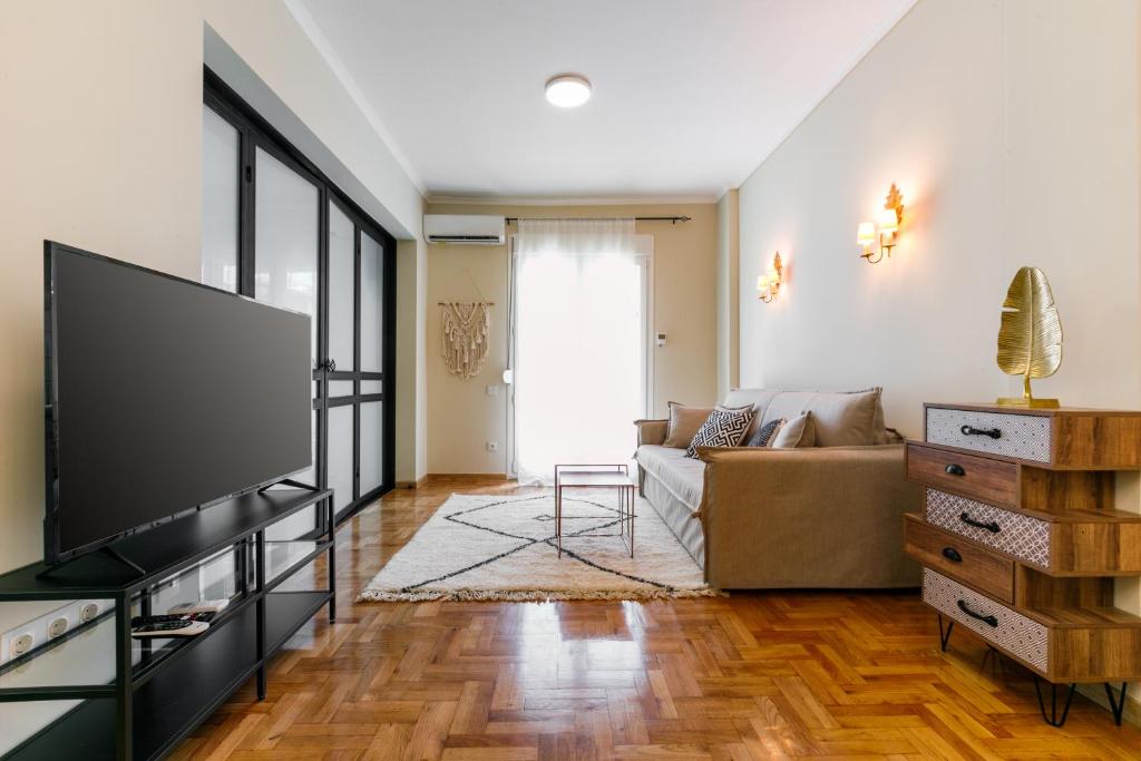 Televízia a/alebo spoločenská miestnosť v ubytovaní LUXURY #A by OTOTO