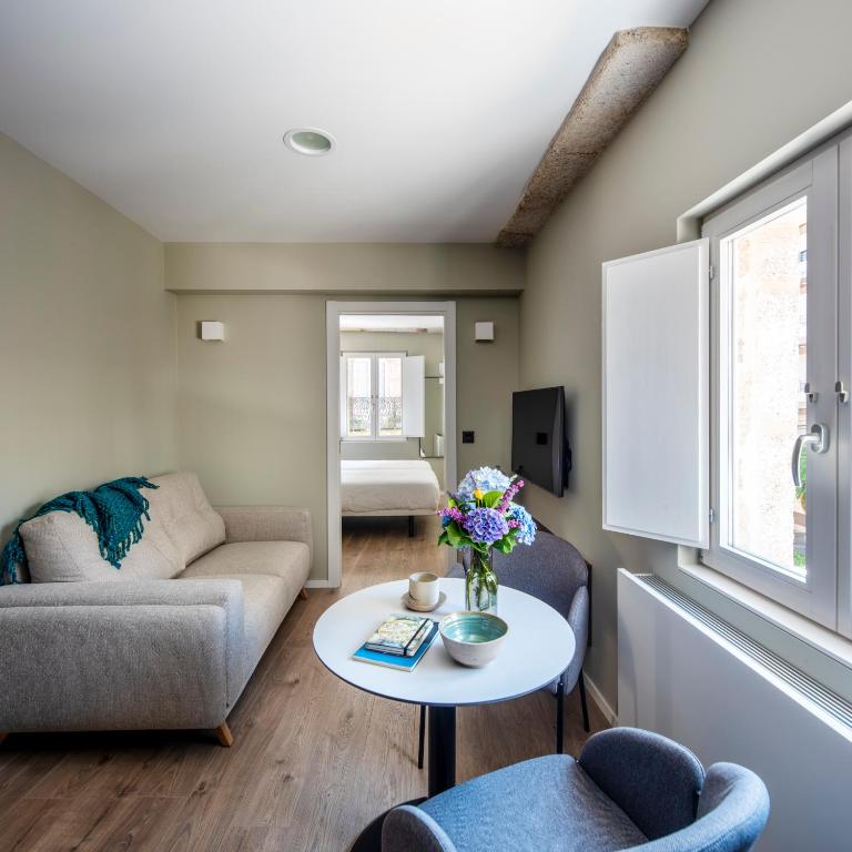 Posezení v ubytování Casa das Trabancas