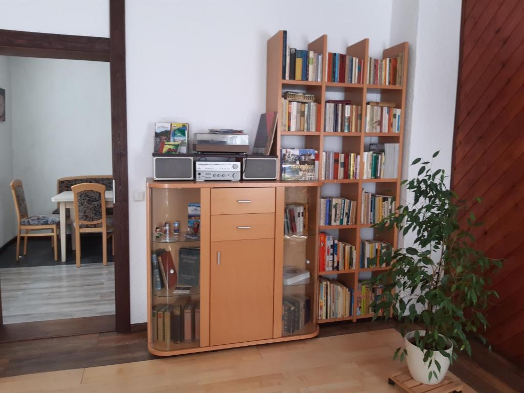 Knihovna v apartmánu