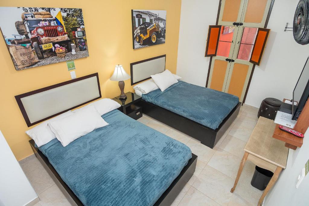 Postel nebo postele na pokoji v ubytování Casa Borbon