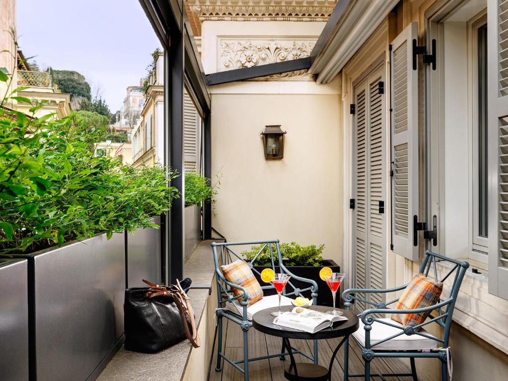 A balcony or terrace at Babuino 181 - Small Luxury Hotels of the World