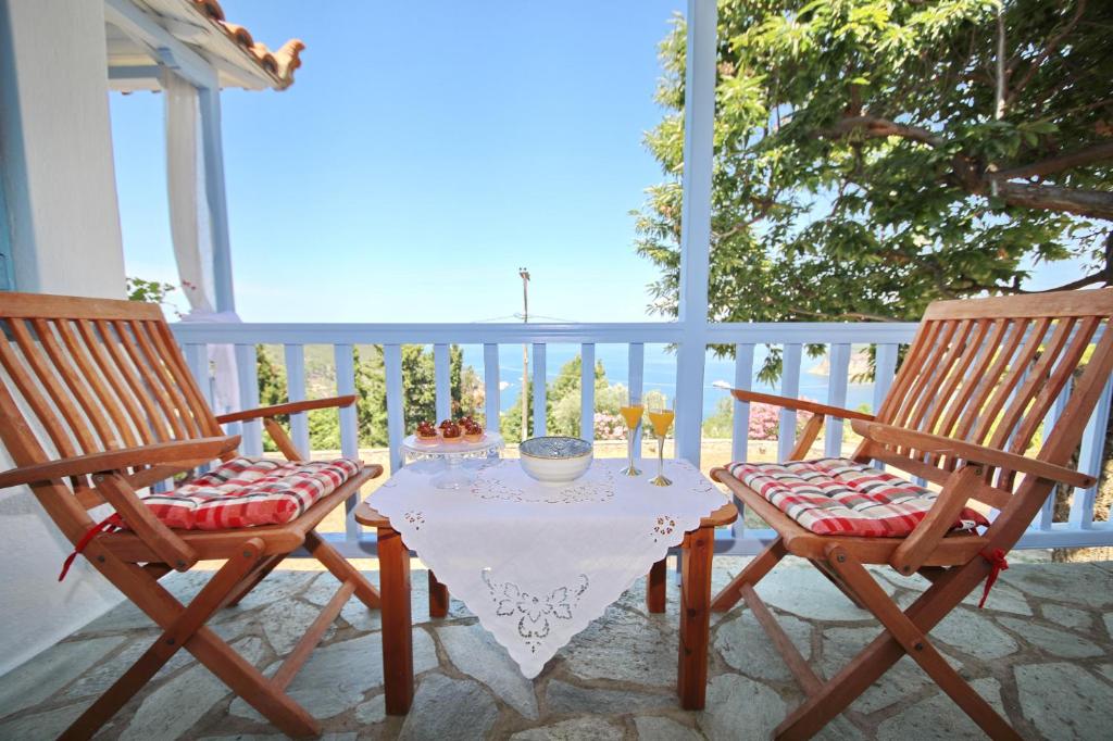 Balkon lub taras w obiekcie Anemi Studios