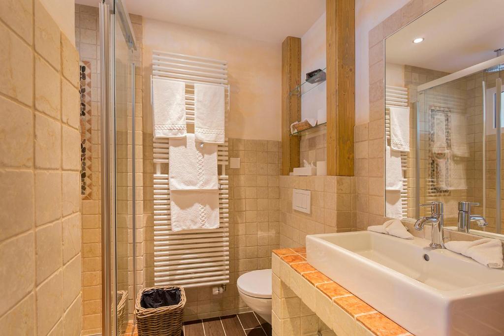 Koupelna v ubytování Hotel Ad'Eldorado
