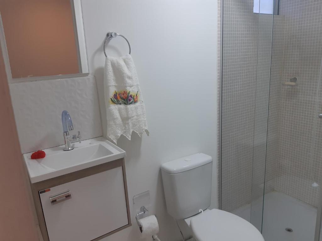 Koupelna v ubytování Casa Container