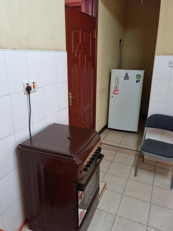 Kuchyň nebo kuchyňský kout v ubytování Weavers Haven
