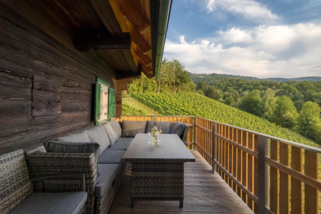 Balkón nebo terasa v ubytování Ferienhaus Wagnerfranzl