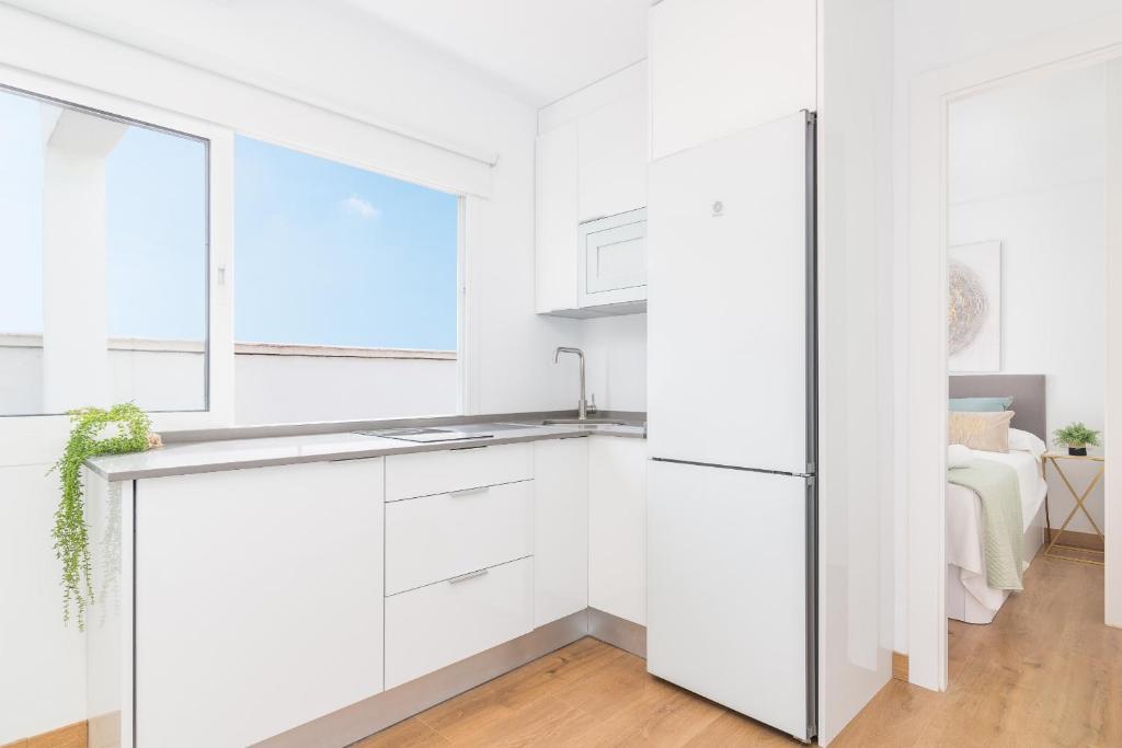 Kuchyňa alebo kuchynka v ubytovaní Suite Homes Penthouse La Merced
