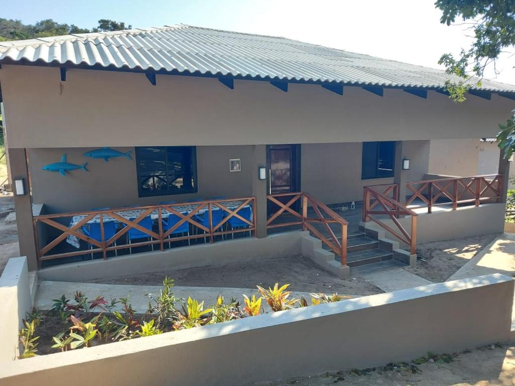 Uma varanda ou terraço em WHITE SHARK RESORT